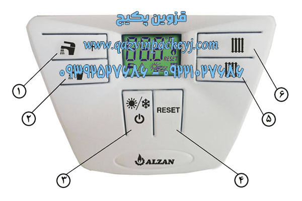 کدهای خطای پکیج آلزان